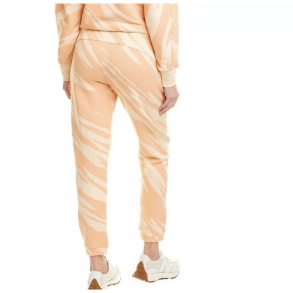 SWEATY Betty Essentials Orange Striped Joggers Pants Size Medium NEW - Picture 2 of 5